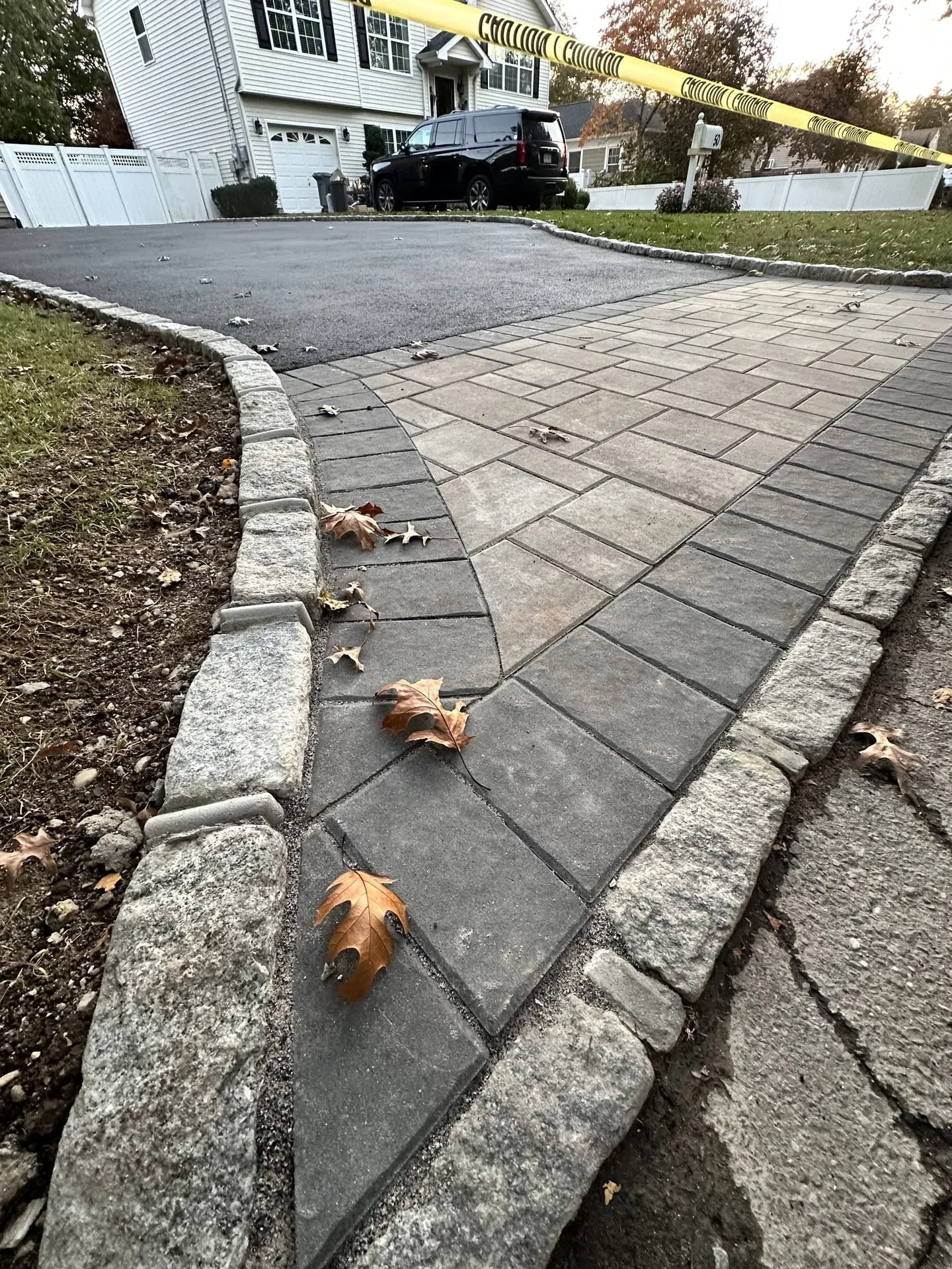 Paver driveway project in Paver Driveway Dix Hills, Long Island NY