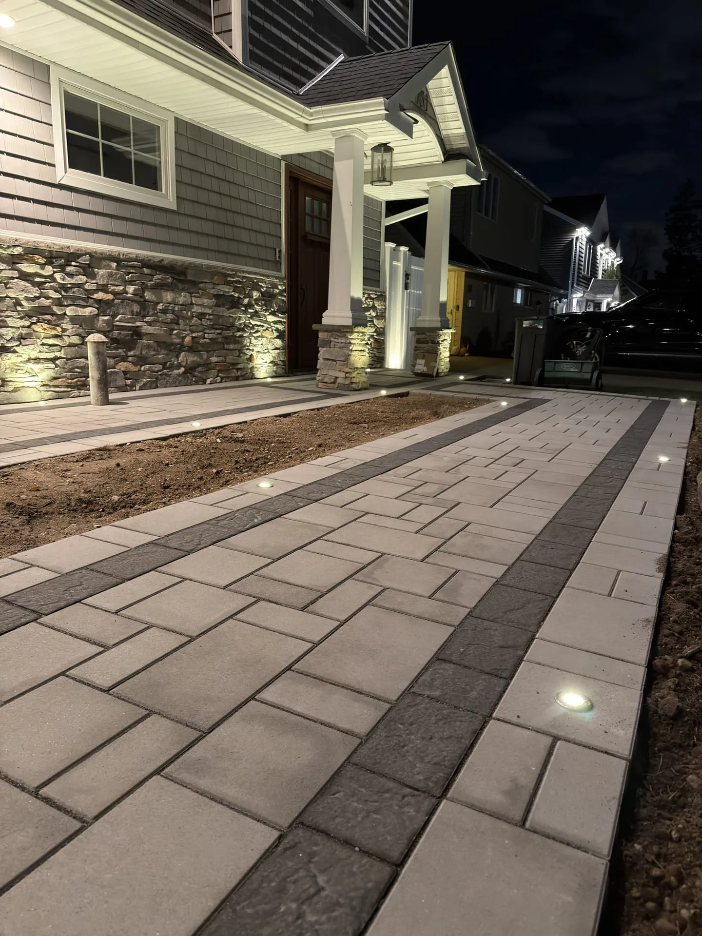 Paver patio project in Paver Patios Babylon, Long Island NY