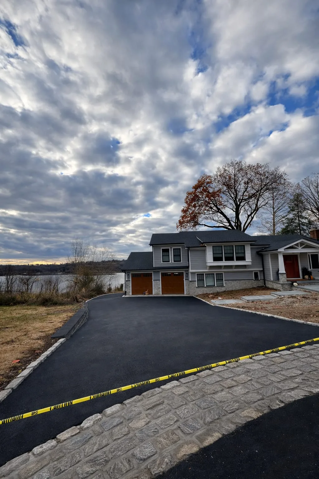 Paver driveway installation in Bellmore, Long Island