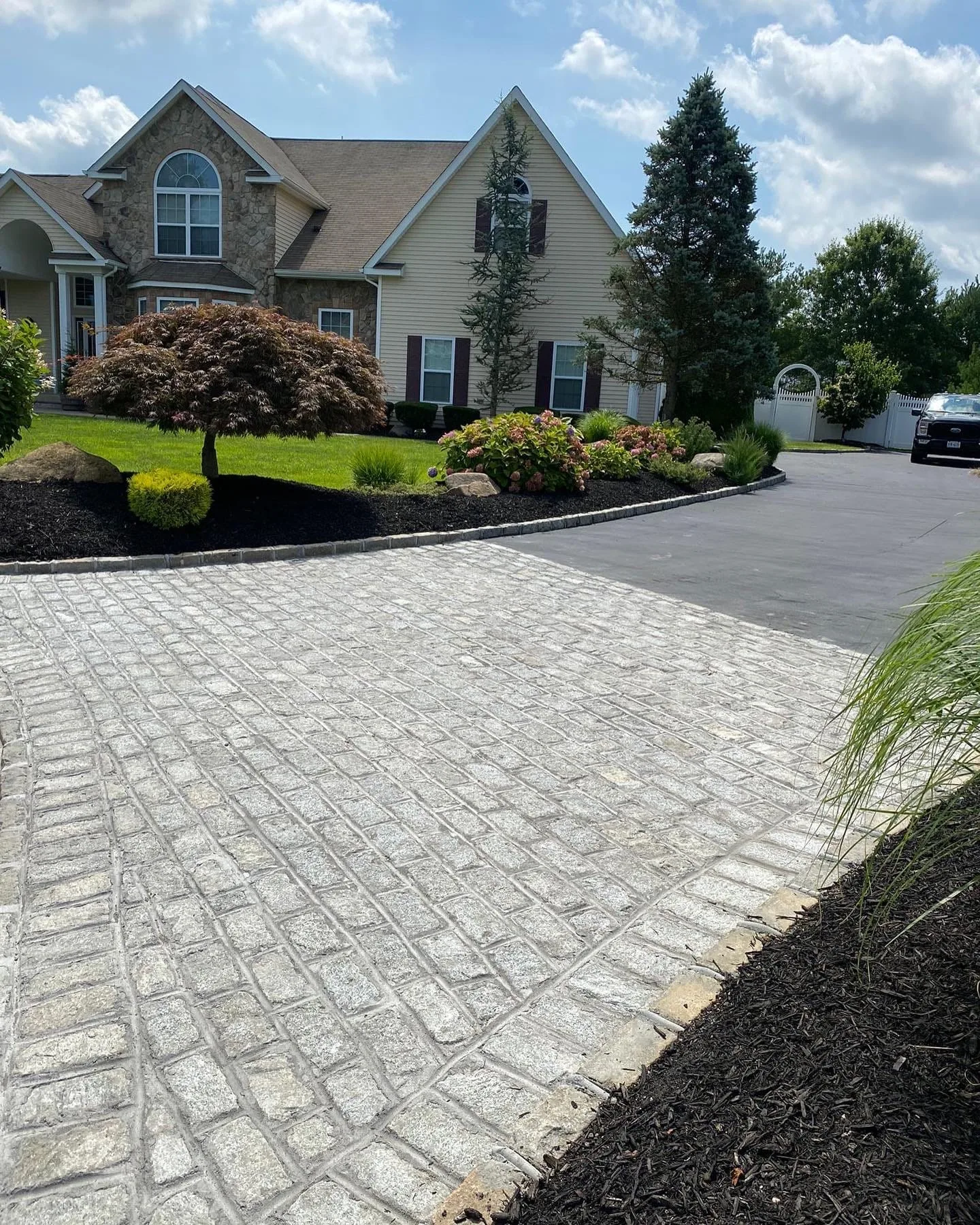 Paver driveway in Rockville Centre, Long Island
