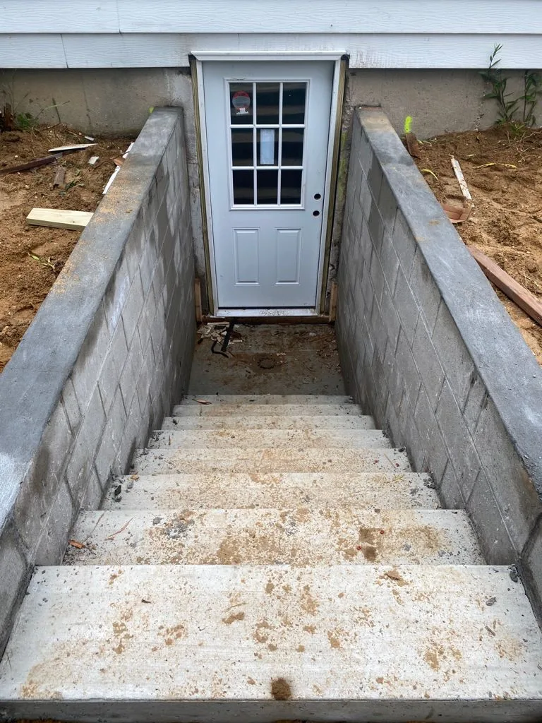 Retaining wall in Babylon, Long Island