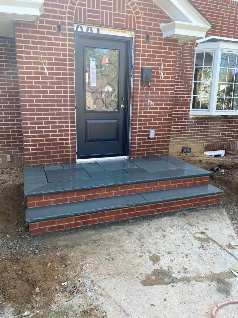 Masonry steps installation in Bellmore