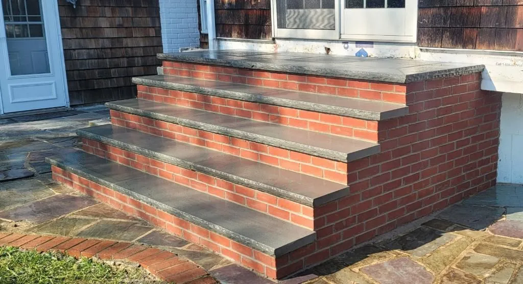 Stoop and steps in Commack, Long Island
