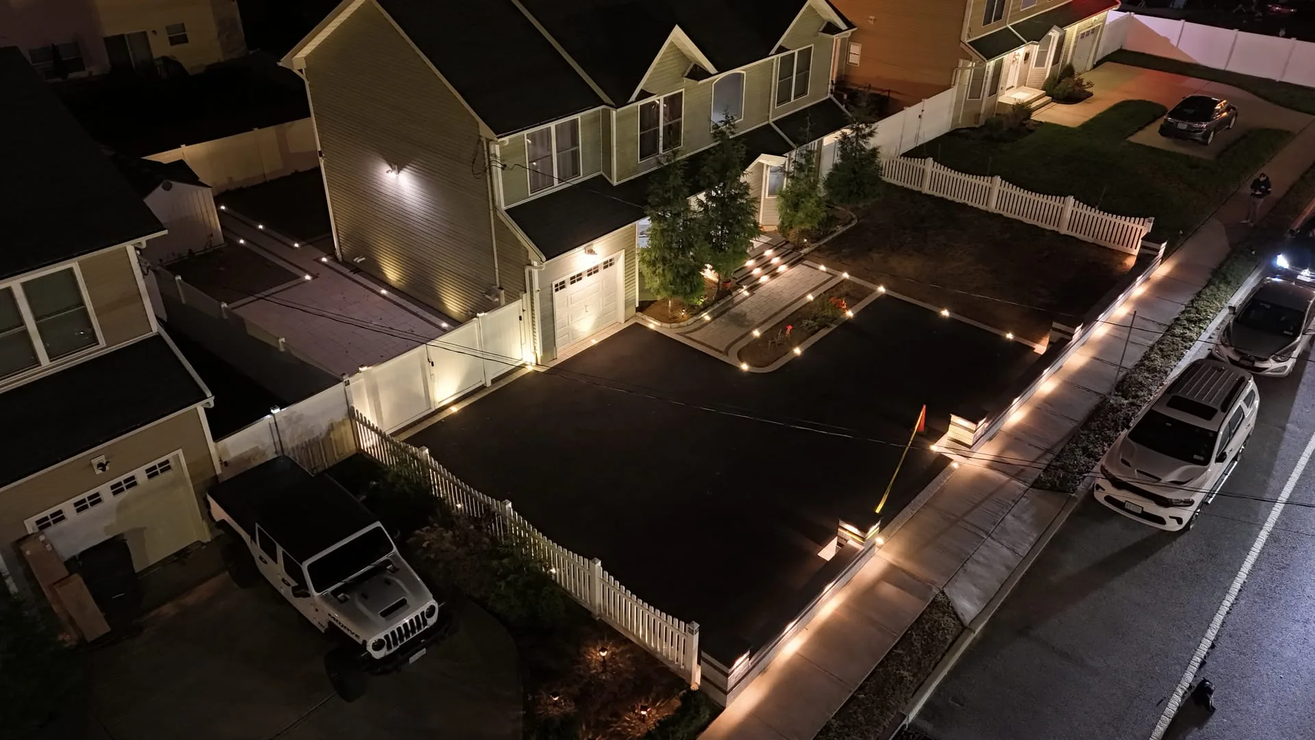 Hardscape lighting on Long Island