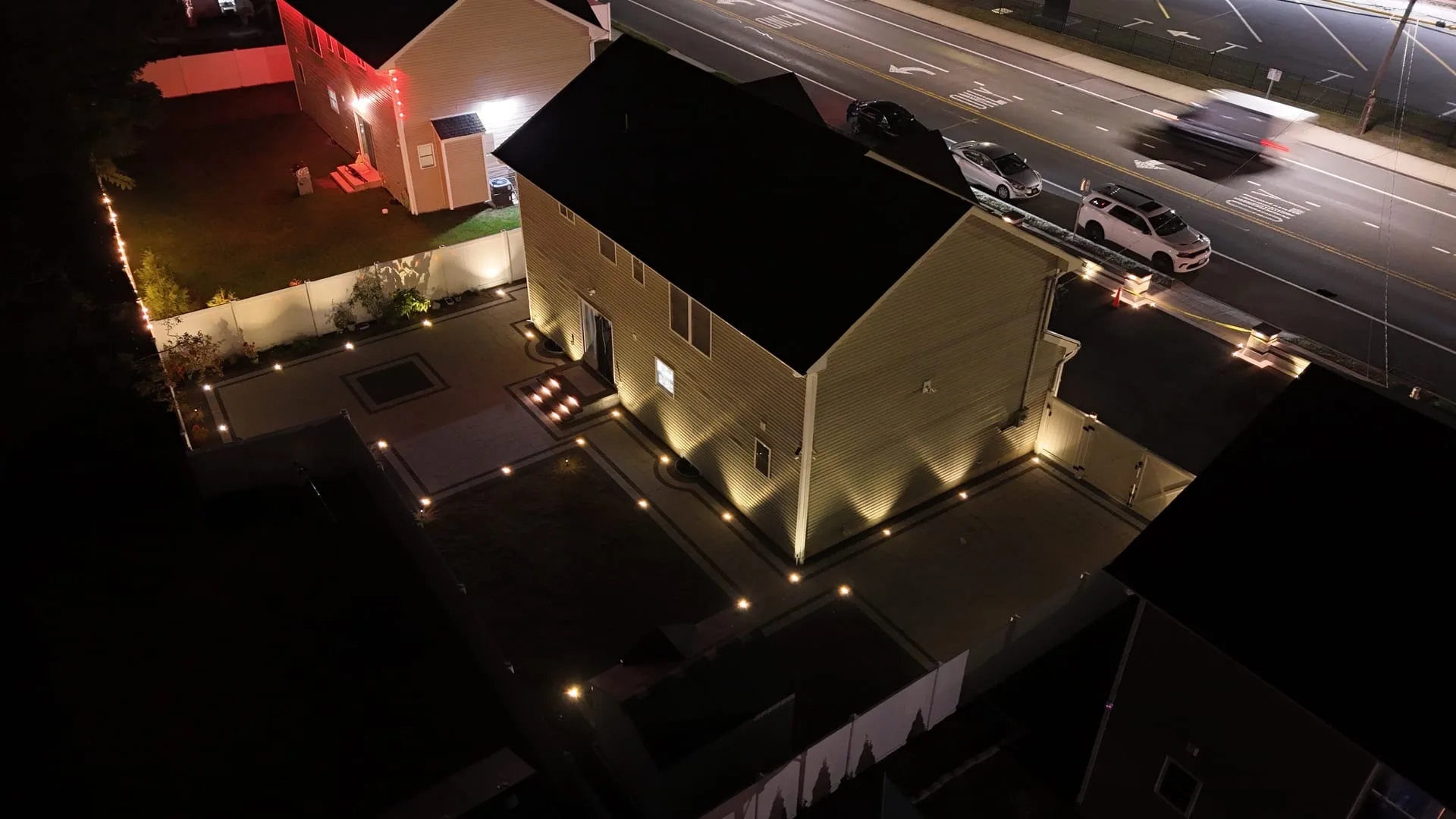 Outdoor living space on Long Island